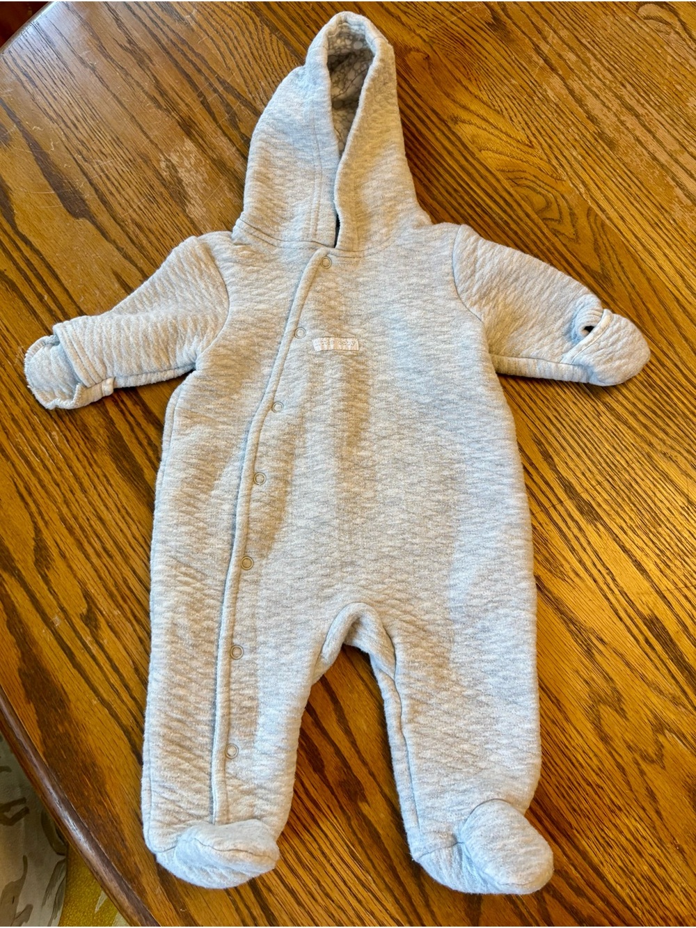 Baby Quilted Hooded Snowsuit